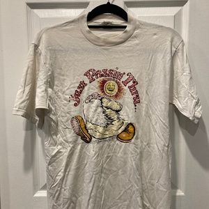 "Just Passin' Thru" R CRUMB MR NATURAL VINTAGE T SHIRT! - M